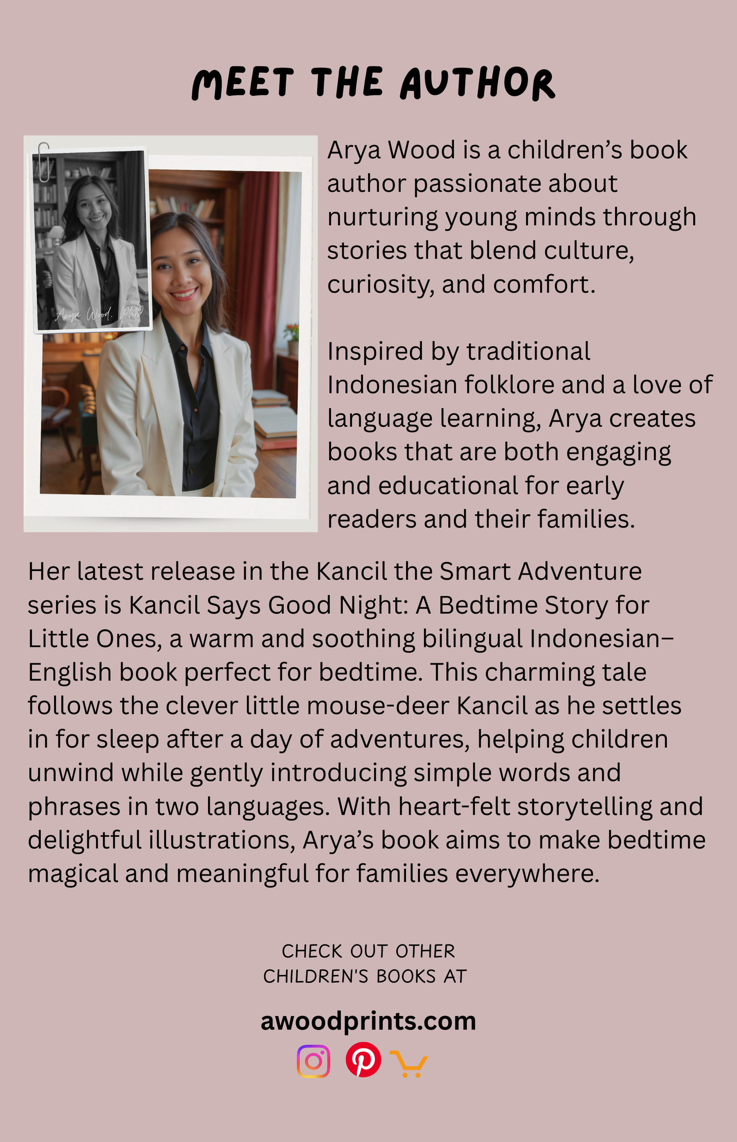 Kancil Says Good Night. A Bedtime Story for Little Ones. Indonesian-English Bilingual. Paperback