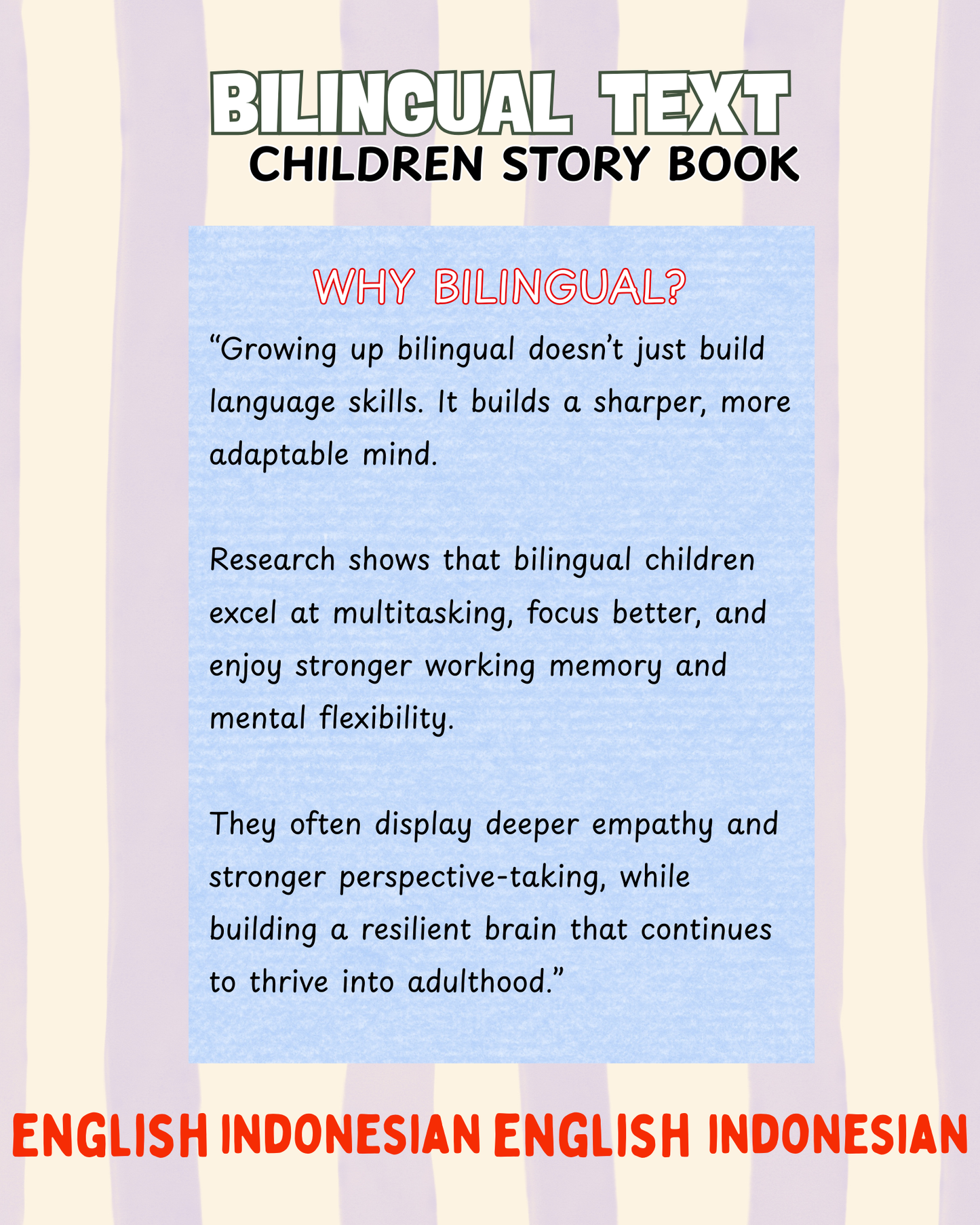 KANCIL The Mouse Deer Clever Adventure. Indonesian-English Bilingual. Paperback